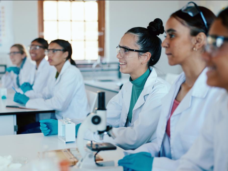 Students in a lab