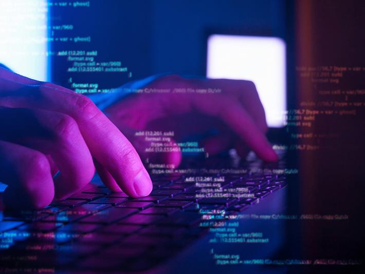 Cybersecurity, hacker concept