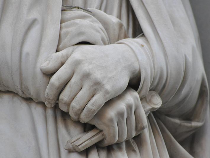 Detail statue in Piazza della Signoria, Florence, Italy