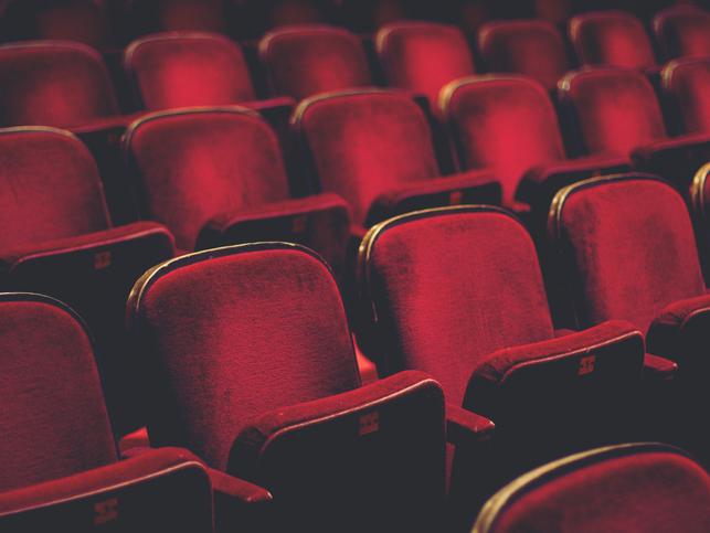 Red velvet seats at an opera house