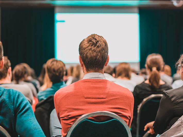 View from the back of a lecture all