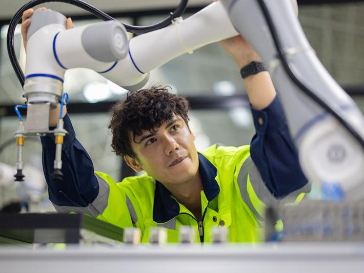 Young engineer at work