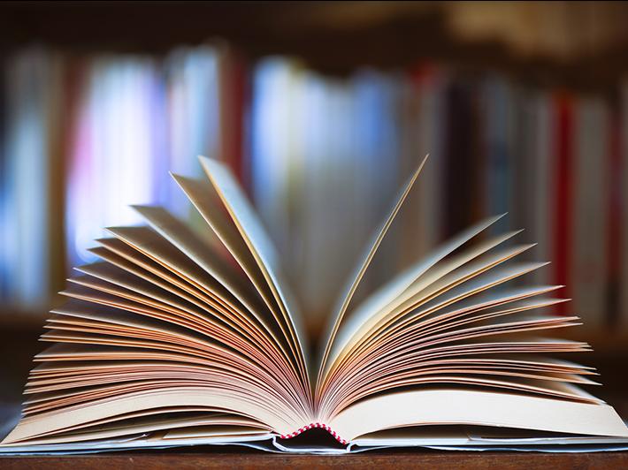 Book with pages fanned