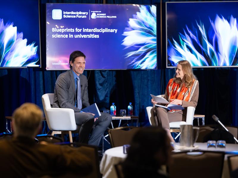 Harold Collard, vice-chancellor of research at the University of California, San Francisco, speaks at the THE Interdisciplinary Science Forum