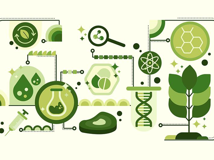 Illustration showing greener lab networks