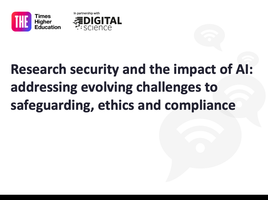 Digital Science research security webinar