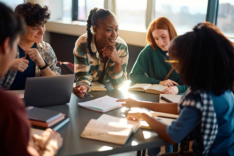 Multiracial group of postdocs