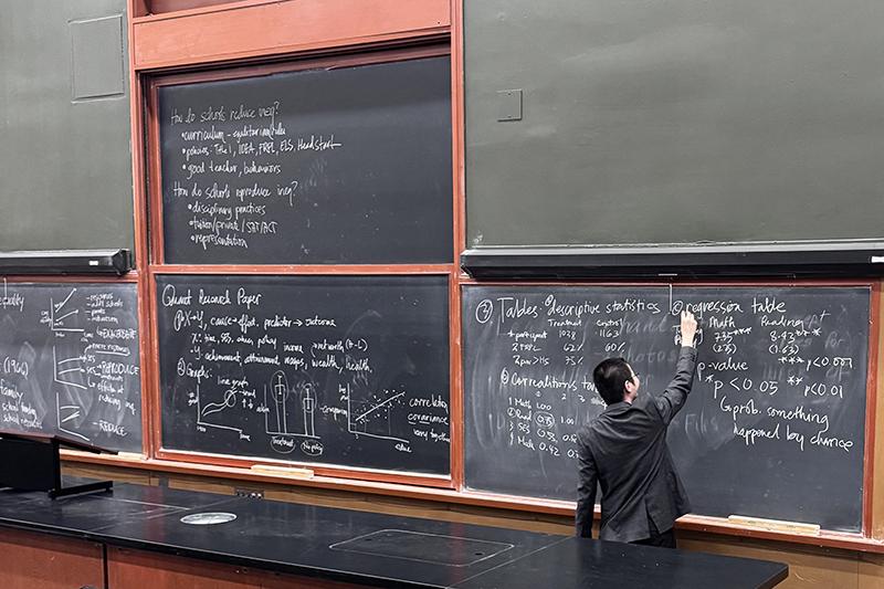 Jose Eos Trinidad teaching at the University of California, Berkeley