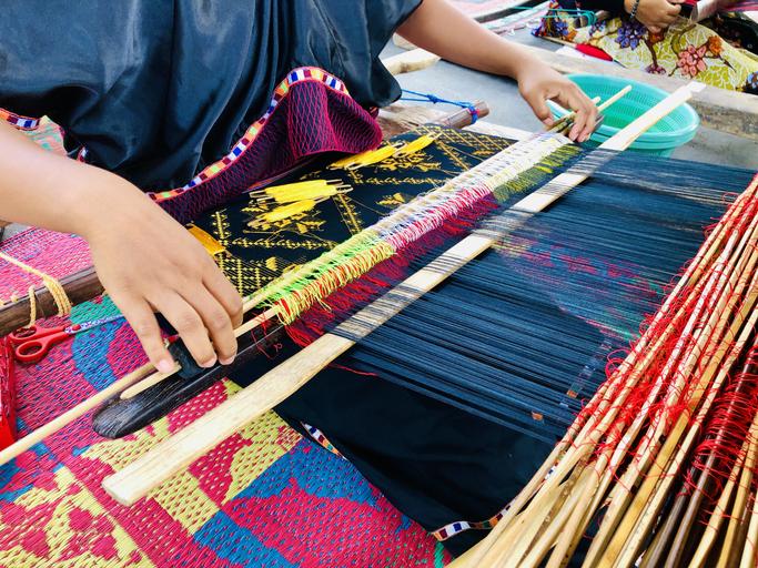 Sarawakian Bidayuh weaving