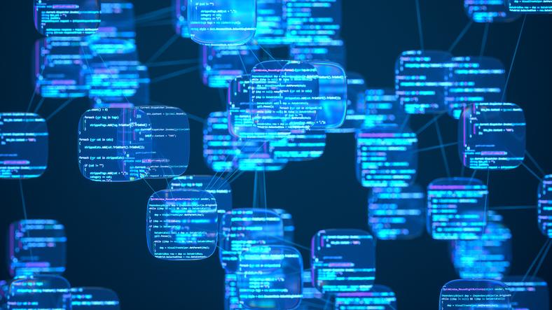 A network of intelligent nodes representing AI agents