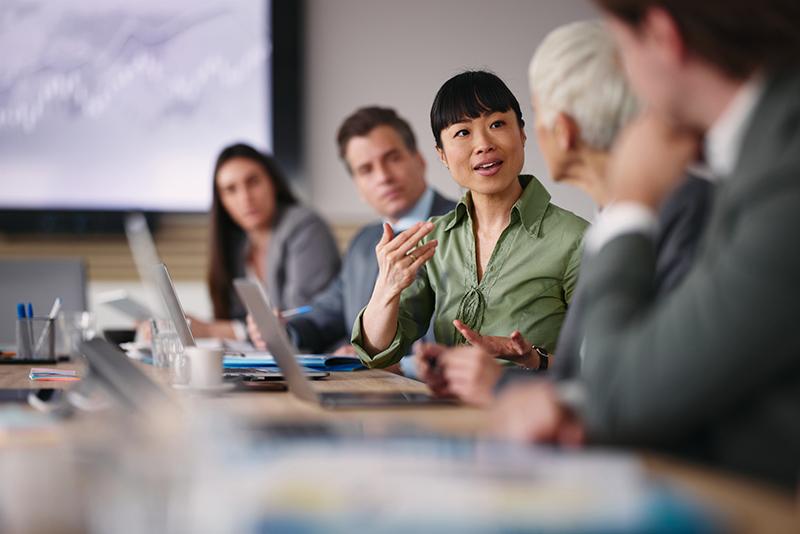 Executives in a meeting