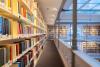 Shelves of books in a library