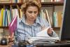 An academic marking essays