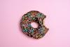 Donut with a bite out of it