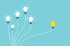 Balloons, meritocracy concept illustration