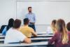 An educator leads a class