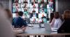 A screen with multiple participants on a video call