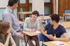 Students in class discussion