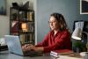 Woman working at laptop