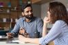 A mentor helps a student